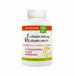 INTERHERB XXL VITAMÍN C 1000MG+Vitamín D3 2000 IU - 90KS
