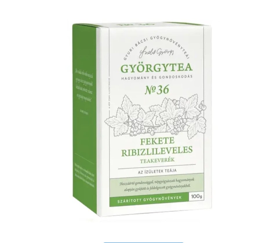 Györgytea No36 - Čajová zmes z listov čiernej ríbezle (čaj na jointy) - 50 g