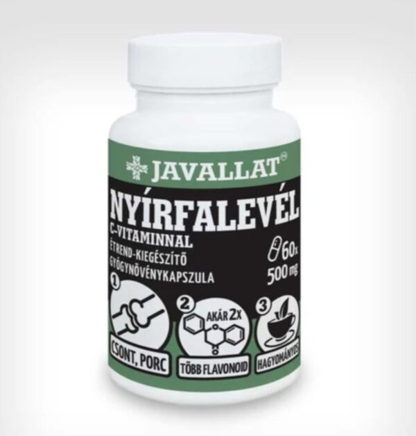 INDIKÁCIA BREZOVÝCH LISTOV S VITAMÍNOM C BYLINNÉ KAPSULY - 60 KS – Obrázok 2