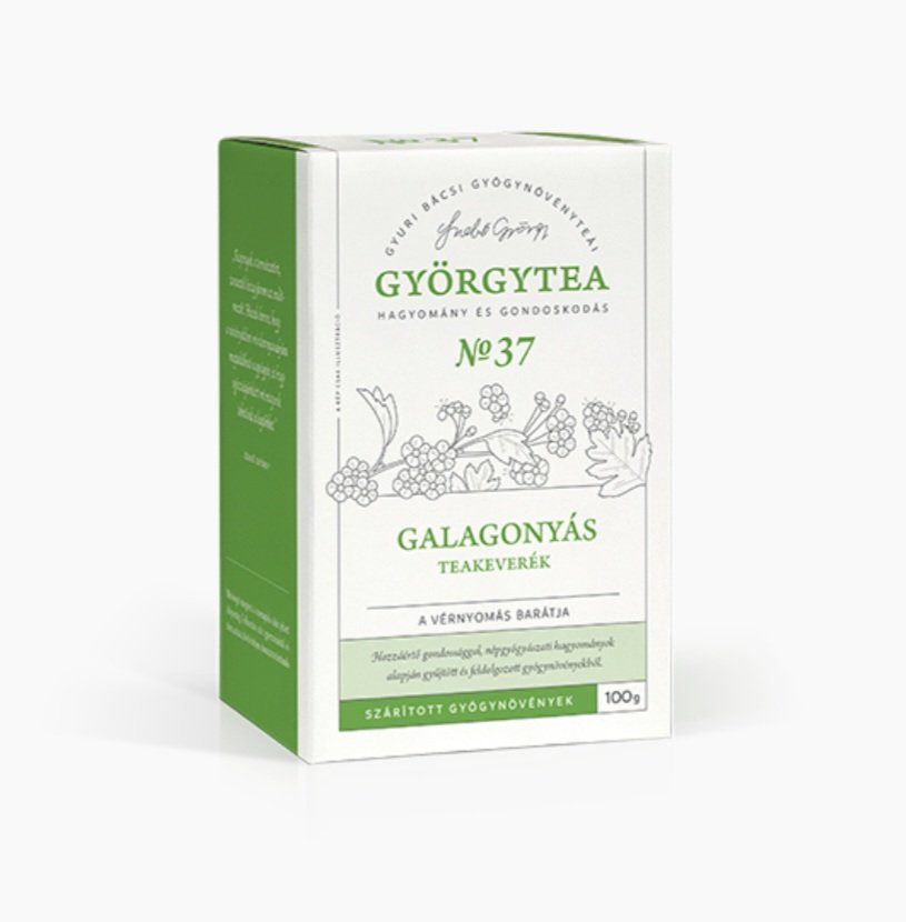 Györgytea No37 - Zmes čaju z hlohu (Priateľ krvného tlaku) - 100g
