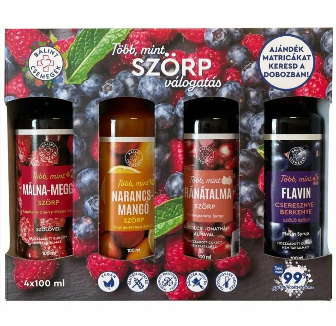 Bálint Csemegék Syrup Selection-Flavonoid Mix (4x100ml) 4 kusy